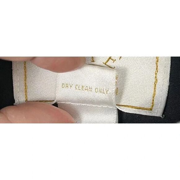 VIE BY VICTORIA ROYAL Black Beaded Embroidered Top Size 12 - Picture 8 of 10